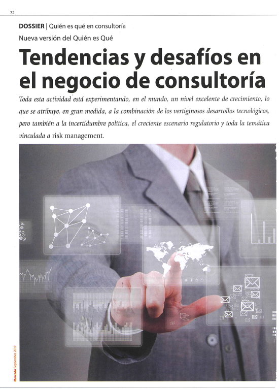 Prensa. Tendencias y desafíos en el negocio de consultoría (Revista Mercado. Sept 2019)