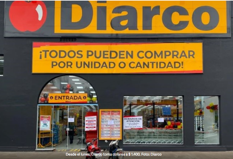 Prensa | Efecto “Dólar Diarco”: se suman cadenas y toman billetes cara chica al valor del blue y el MEP (Clarín 21.8.2024)