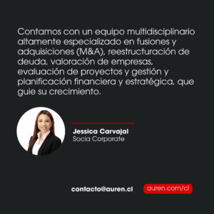 En Auren Auditores y Consultores contamos con un equipo multidisciplinario liderado por Jessica Carvajal Casanova como Socia de Desarrollo Corporativo.Nuestras auditorías entregan información valiosa para mejorar la gestión y abordar riesgos estratégicamente.