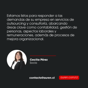 En Auren Auditores y Consultores, ofrecemos un servicio de outsourcing integral en contabilidad, gestión de personas, remuneraciones y procesos organizacionales, con enfoque en resultados concretos.