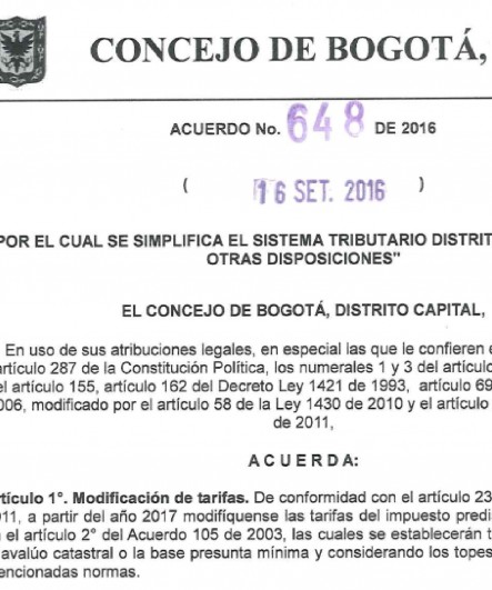 Sanción Reforma Tributaria