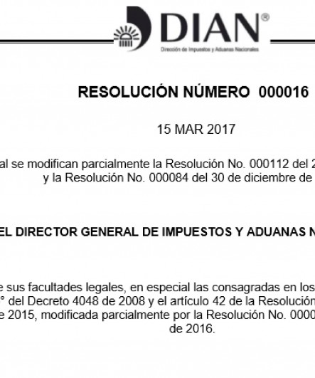RESOLUCIÓN N°  000016