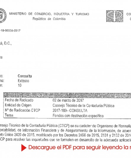 Fondos con destinación específica