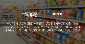 Auren advises Aperitivos Snack on the acquisition of La Gaviota Alimentación, leader in the nuts and dried fruit sector.