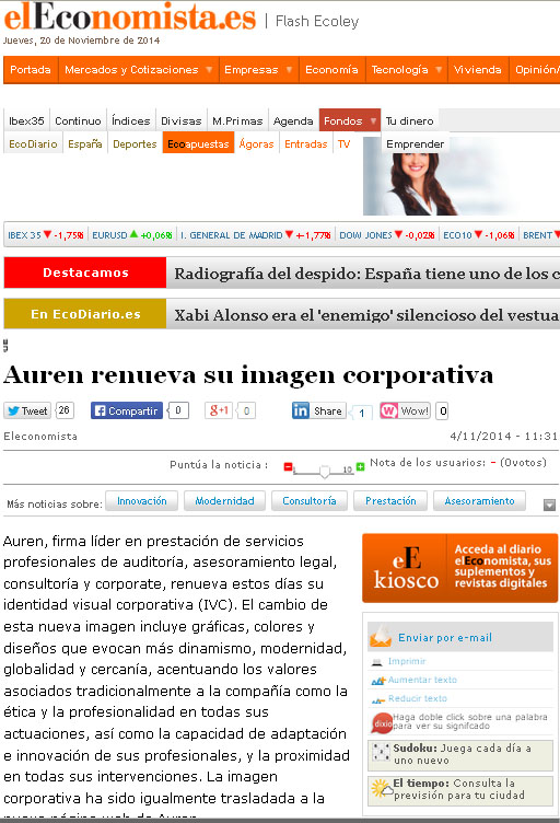 Auren renueva su imagen corporativa