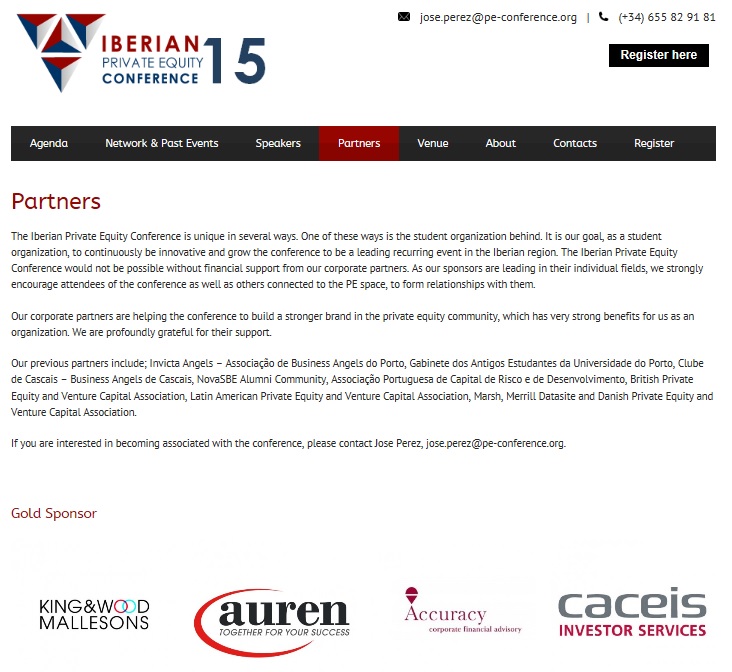 Auren esponsoriza a Iberian Private Equity Conference 2015