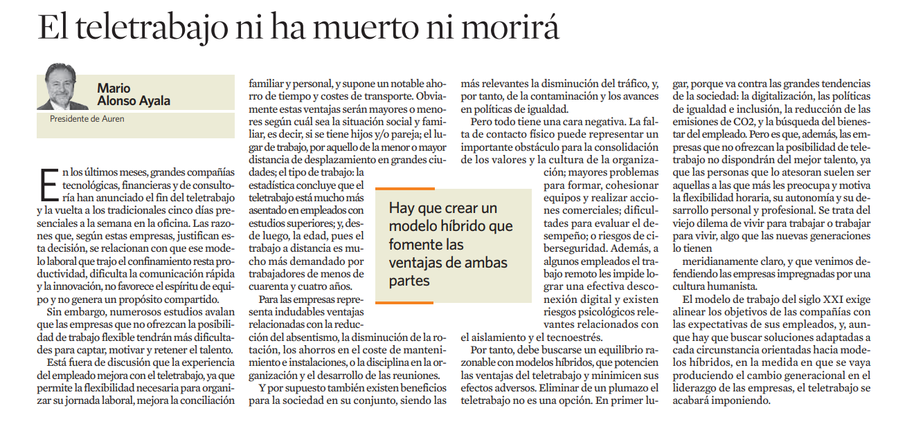 El teletrabajo ni ha muerto ni morirá