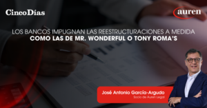 Los bancos impugnan las reestructuraciones a medida como las de Mr. Wonderful o Tony Roma’s